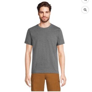 🇺🇸 $5 🇺🇸 George Big Men's Charcoal Gray Tee with Short Sleeves 2XL (50-52) NWT